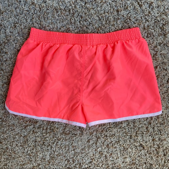 Gerry Neon Coral Athletic Shorts Swim Coverup - Picture 5 of 7